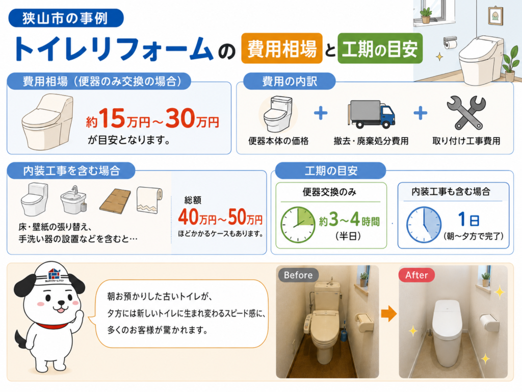 トイレリフォーム費用相場