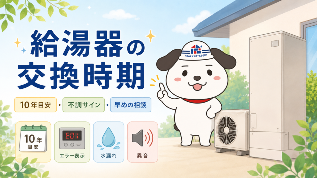 給湯器交換目安